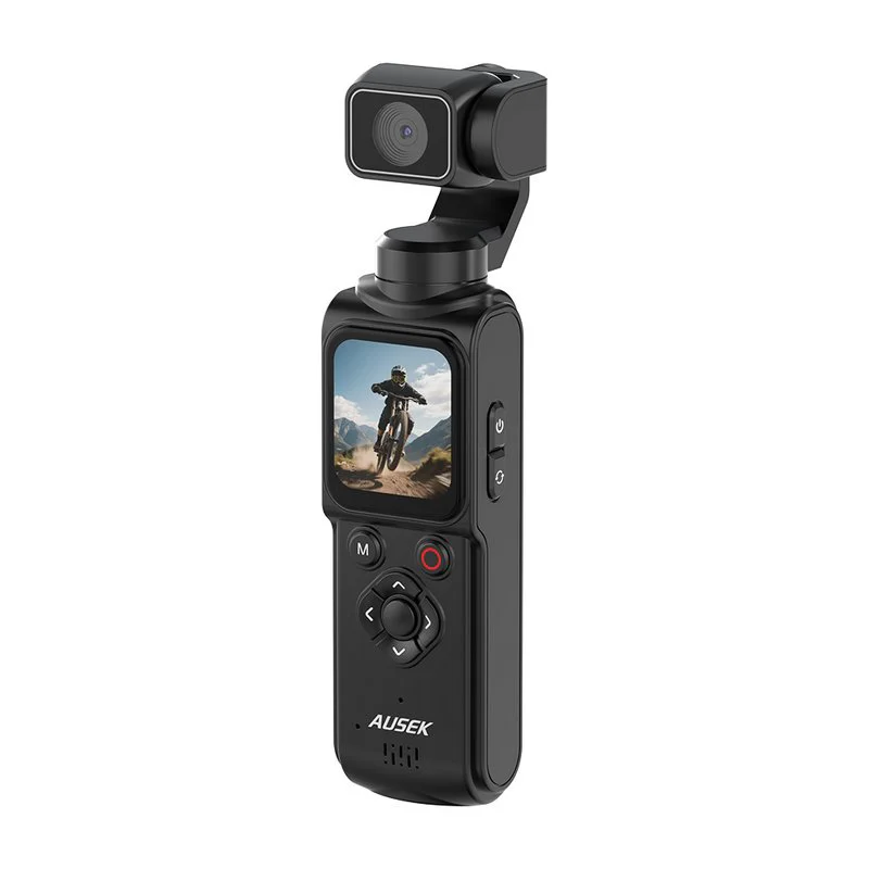Ausek AT-M105 4K Face-Tracking Pocket Camera with Touchscreen